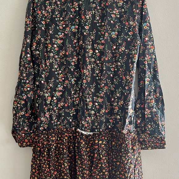 NWOT Maeve Anthropologie Size 10 Marlie Button Front Floral Tunic Mini Dress - Picture 6 of 11